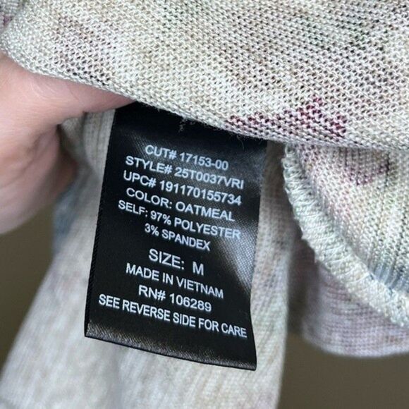 Three Pink Hearts Tan Floral Tunic Dress Size M - Picture 5 of 5